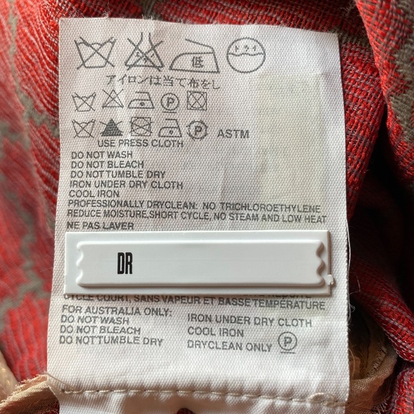 PRADA gold and red brocade sleeveless top - Picture 11 of 12